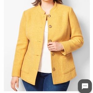 Talbots 22WP Yellow Tweed Blazer (NWT)